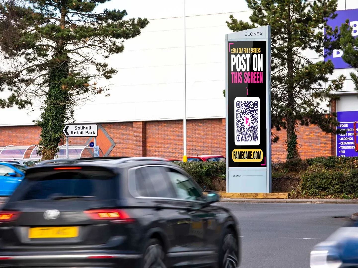 Solihull Retail Park, Shirley - Halfords - Right Side