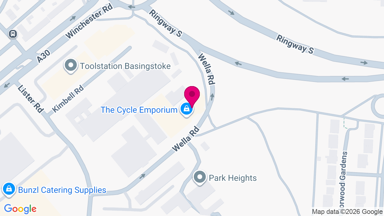 Map of digital billboard locations in Basingstoke