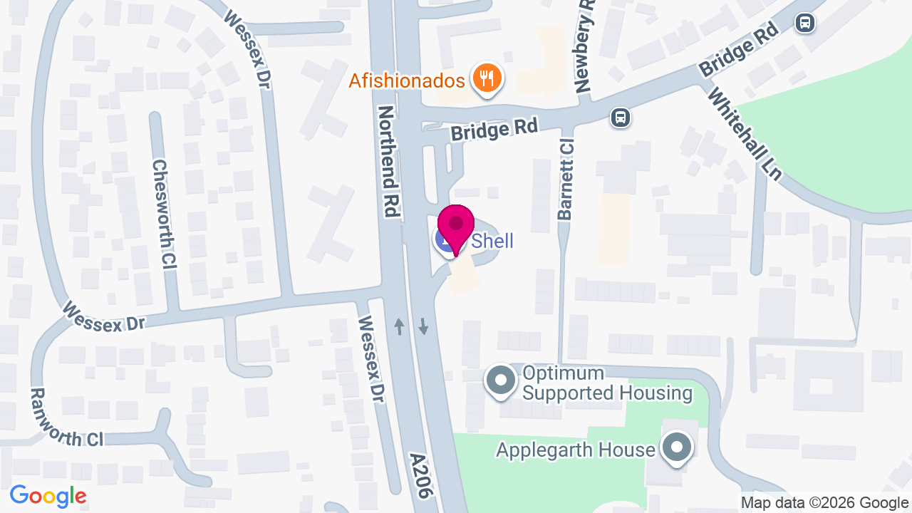 Map of digital billboard locations in Erith