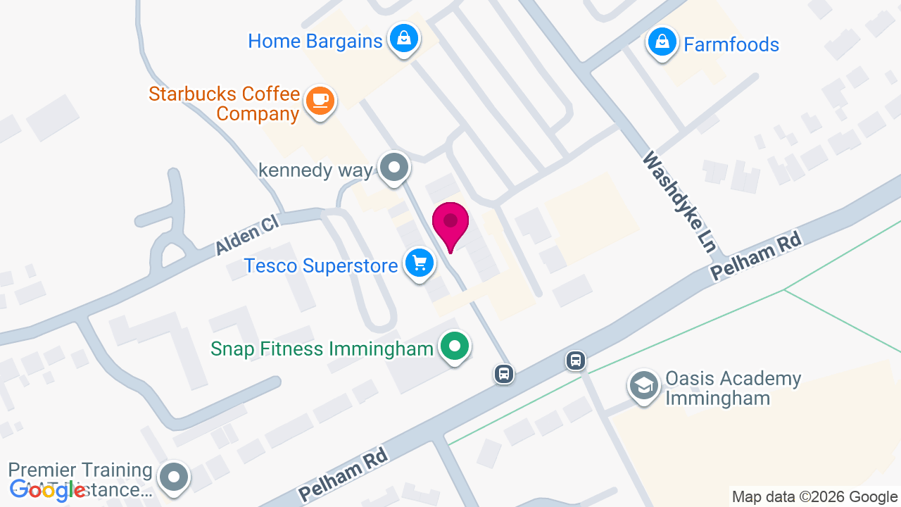 Map of digital billboard locations in Immingham