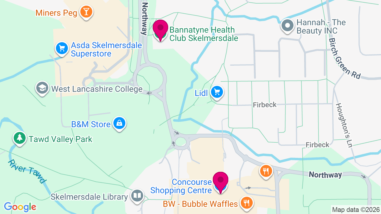 Map of digital billboard locations in Skelmersdale