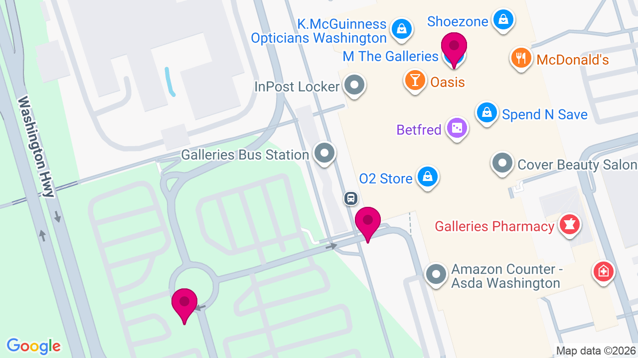Map of digital billboard locations in Washington