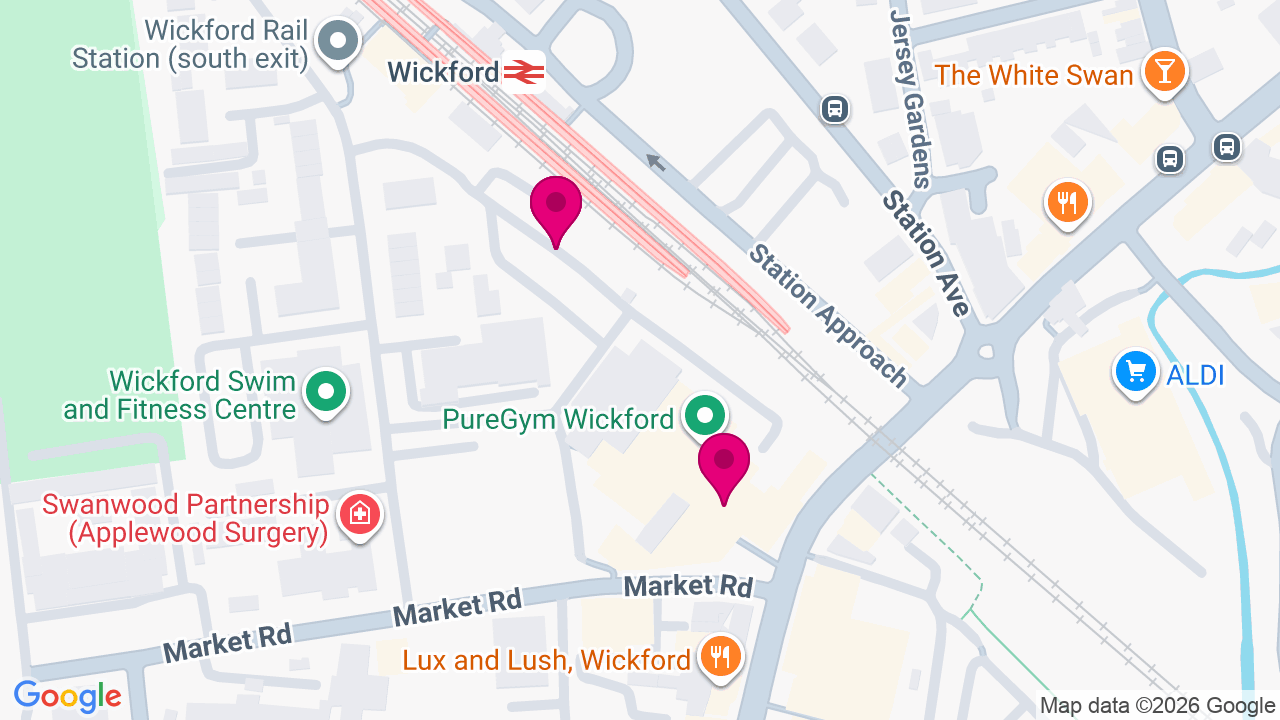Map of digital billboard locations in Wickford