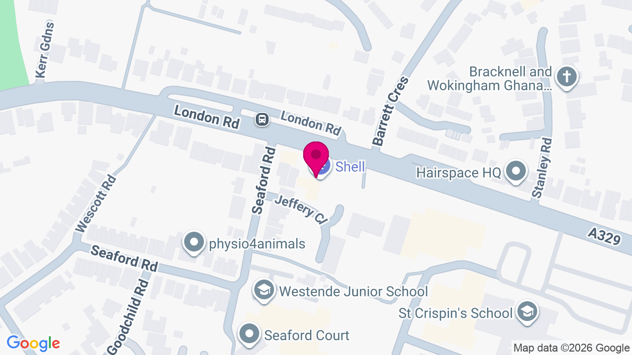 Map of digital billboard locations in Wokingham