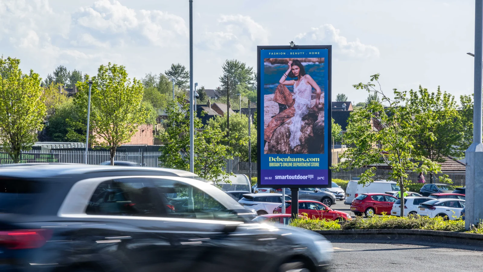 Digital screen at Airdrie Retail Park